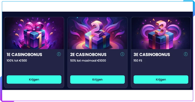 Booms.Bet Casino bonussen en promoties banner